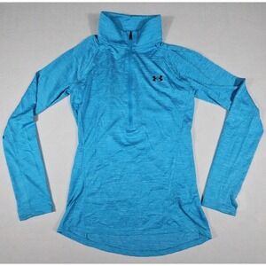 Under Armour Loose Heat Gear Womens 1/2 Zip Long Sleeve Pullover Shirt Size XS